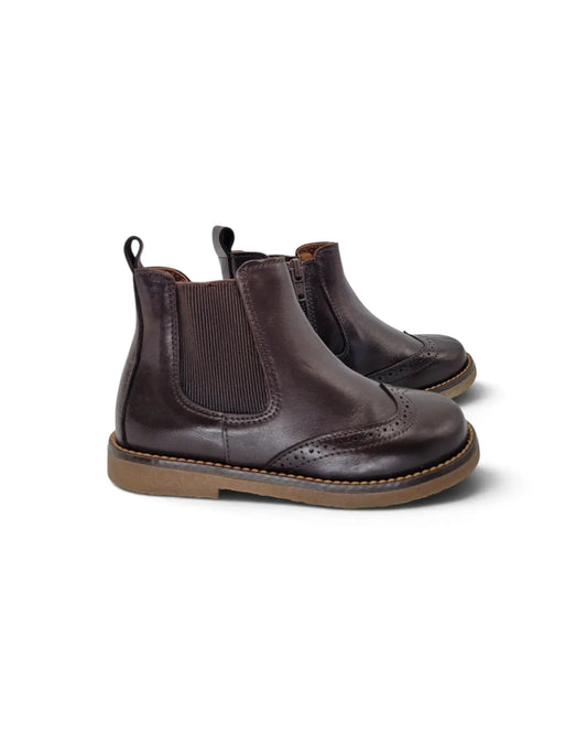 Lmdi brown sugar chelsea wingtip boot | kids | 2608 fast shipping