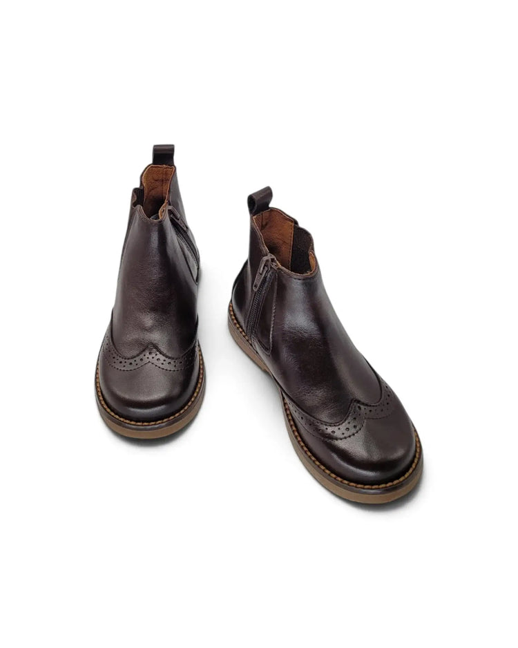 Lmdi brown sugar chelsea wingtip boot | kids | 2608 fast shipping