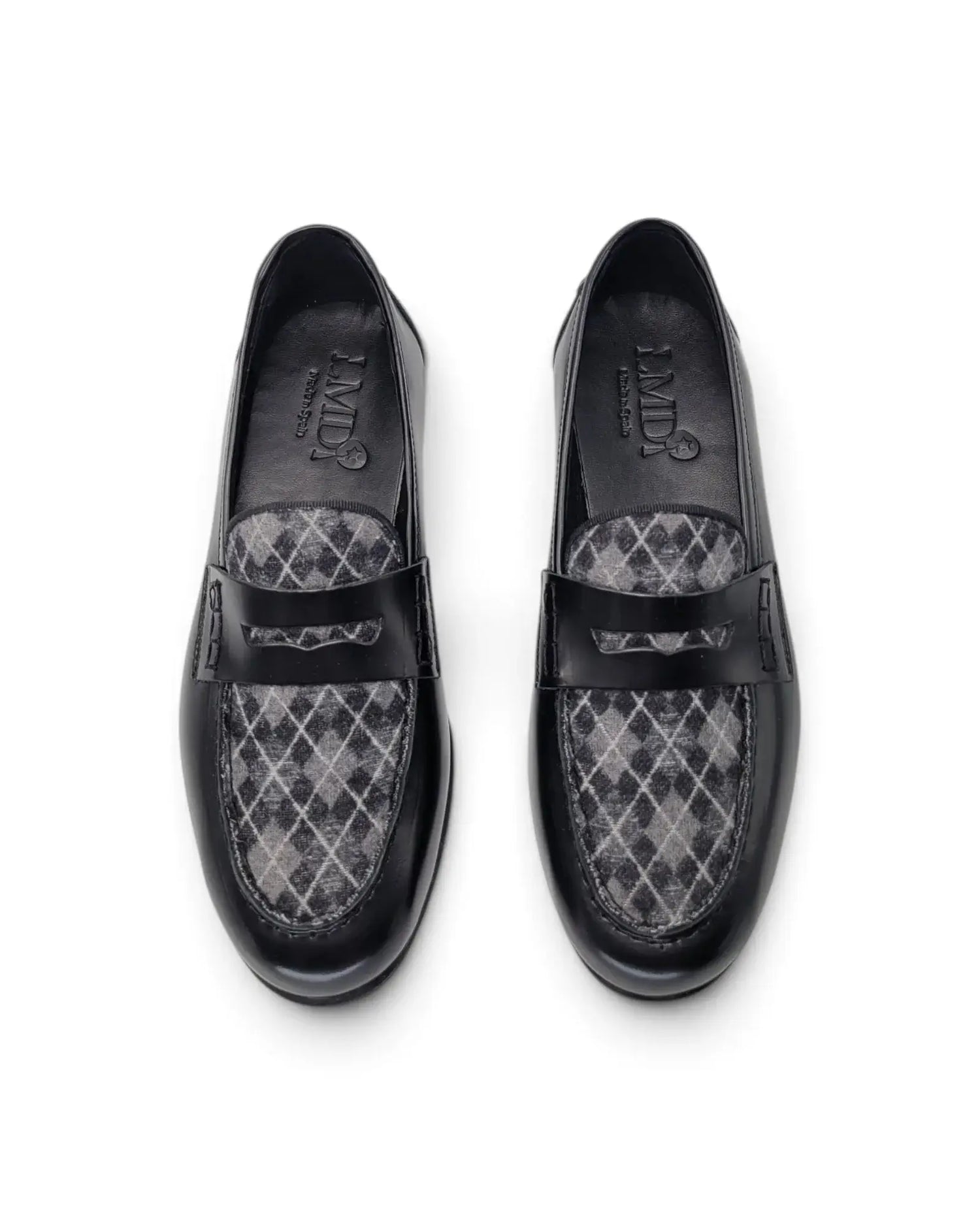 Lmdi covelo black argyle chunky loafer | kids shoes fast shipping
