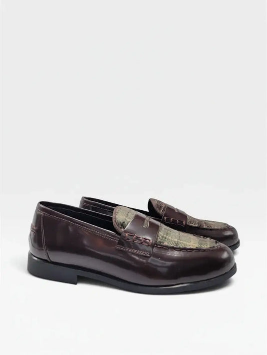 Lmdi covelo brown flannel chunky loafer | kids shoes fast shipping