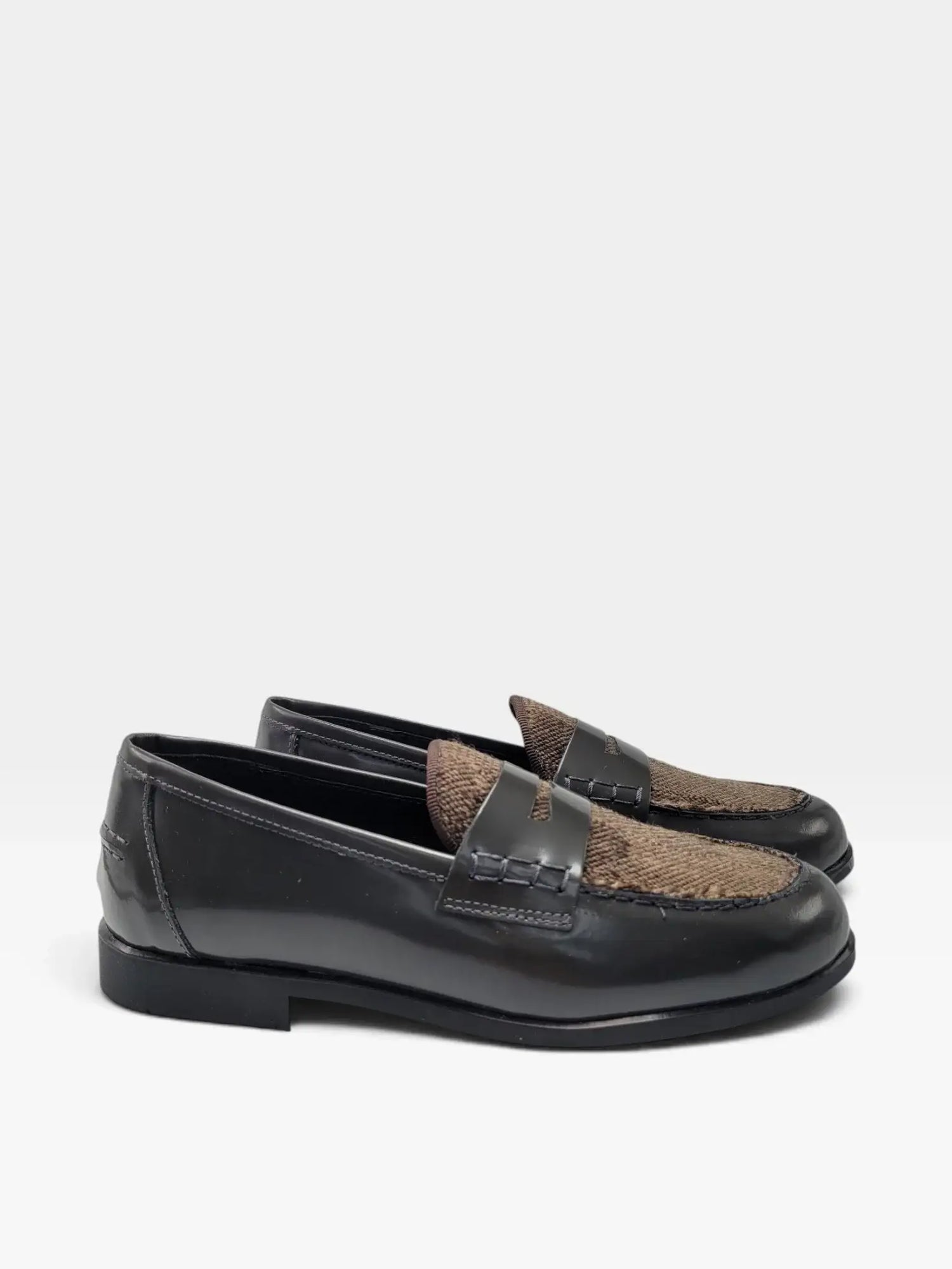 Mdi covelo grey brown loafer | kids leather shoes fast shipping