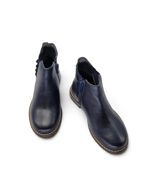 Lmdi deep navy ruffle chelsea boot | kids 1917 fast shipping