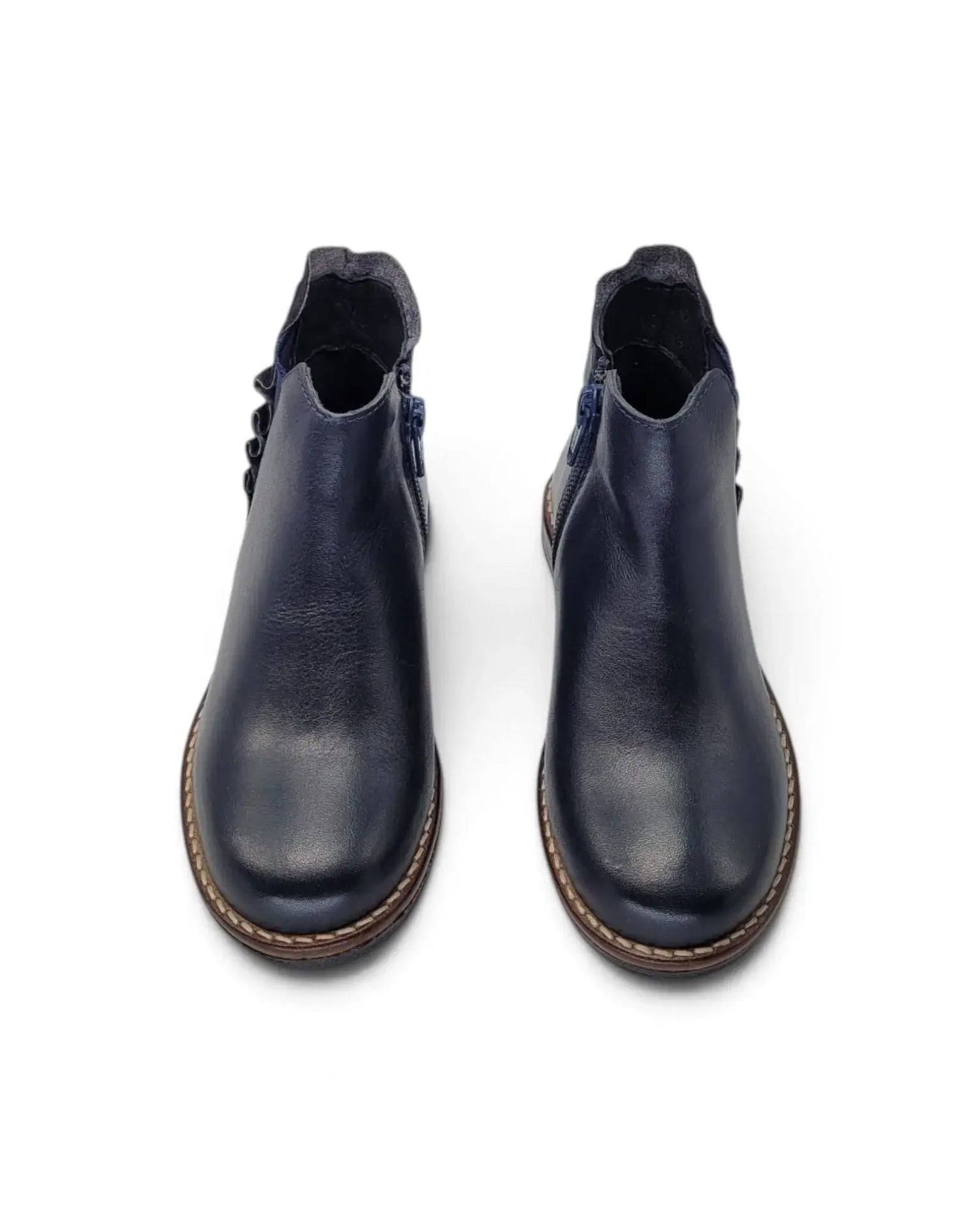 Lmdi deep navy ruffle chelsea boot | kids 1917 fast shipping