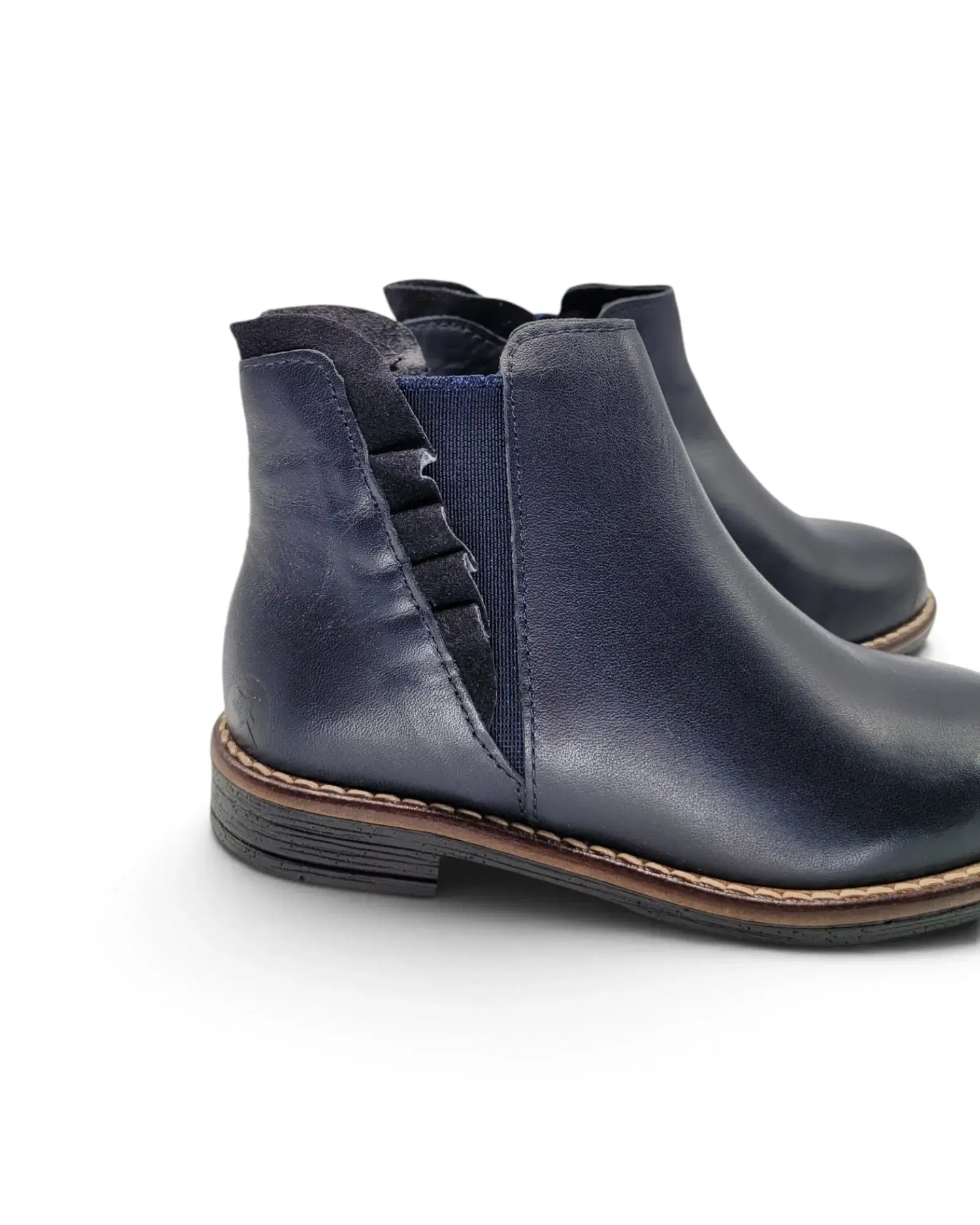 Lmdi deep navy ruffle chelsea boot | kids 1917 fast shipping