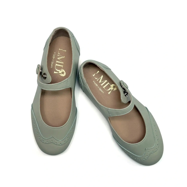Lmdi doll mint leather wingtip mary jane shoes fast shipping