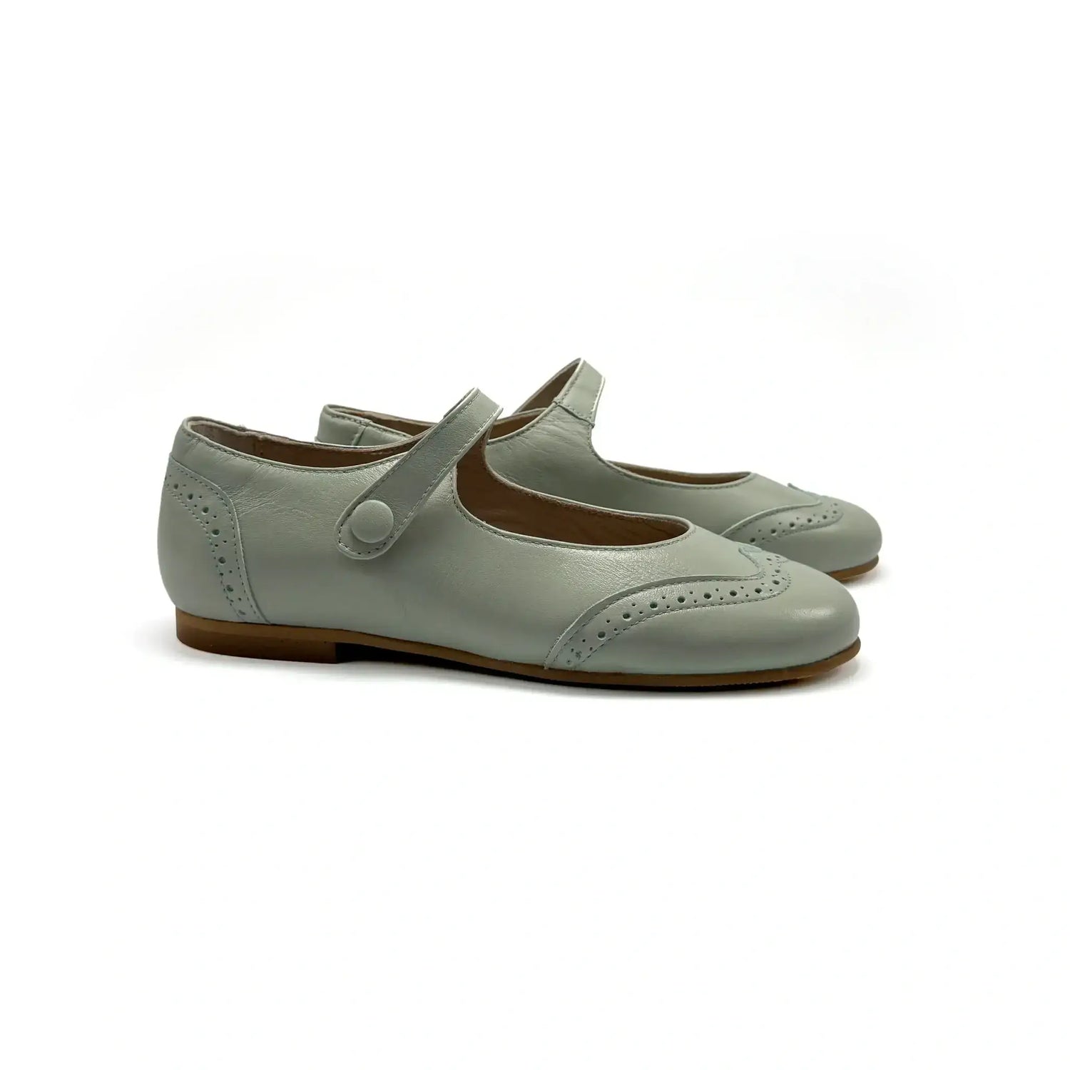Lmdi doll mint leather wingtip mary jane shoes fast shipping