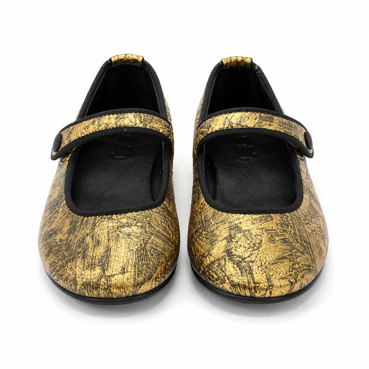 Lmdi iria antique gold mary jane | kids shoes fast shipping
