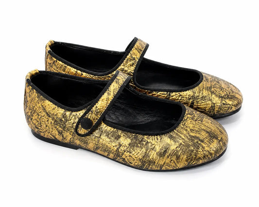 Lmdi iria antique gold mary jane | kids shoes fast shipping