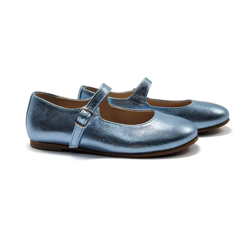 LMDI Iria Blue Azure Metallic Mary Jane - GIRLS