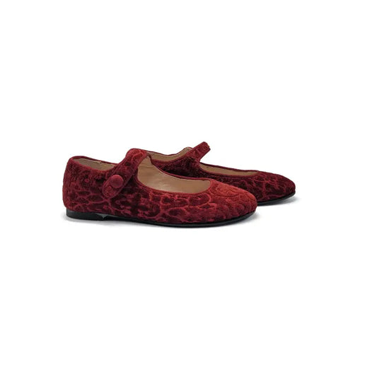 Lmdi iria burgundy velvet mary jane - mary jane