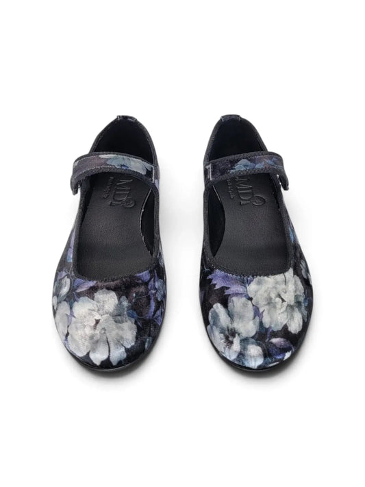 Lmdi iria floral velvet mary jane | kids shoes fast shipping