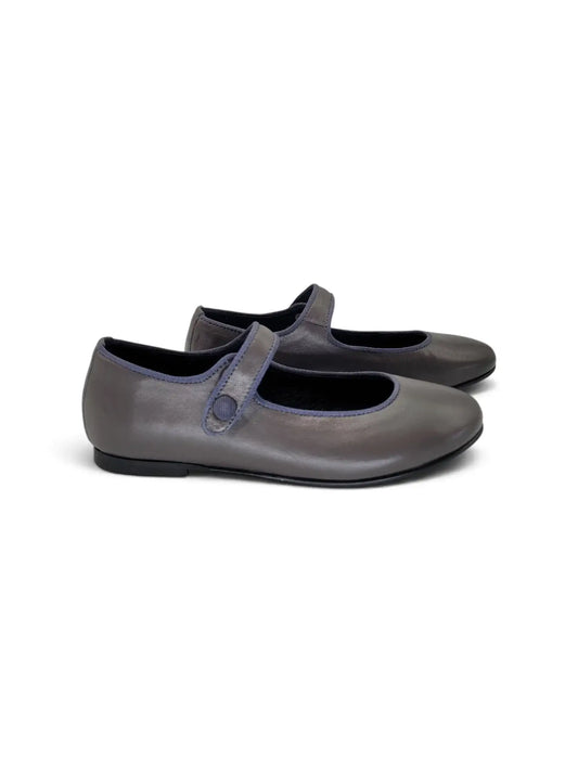 Lmdi iria grey leather mary jane | kids shoes fast shipping