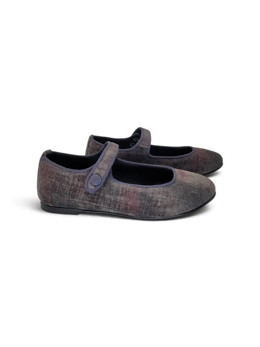 Lmdi iria smokey grey velvet mary jane | kids shoes fast shipping
