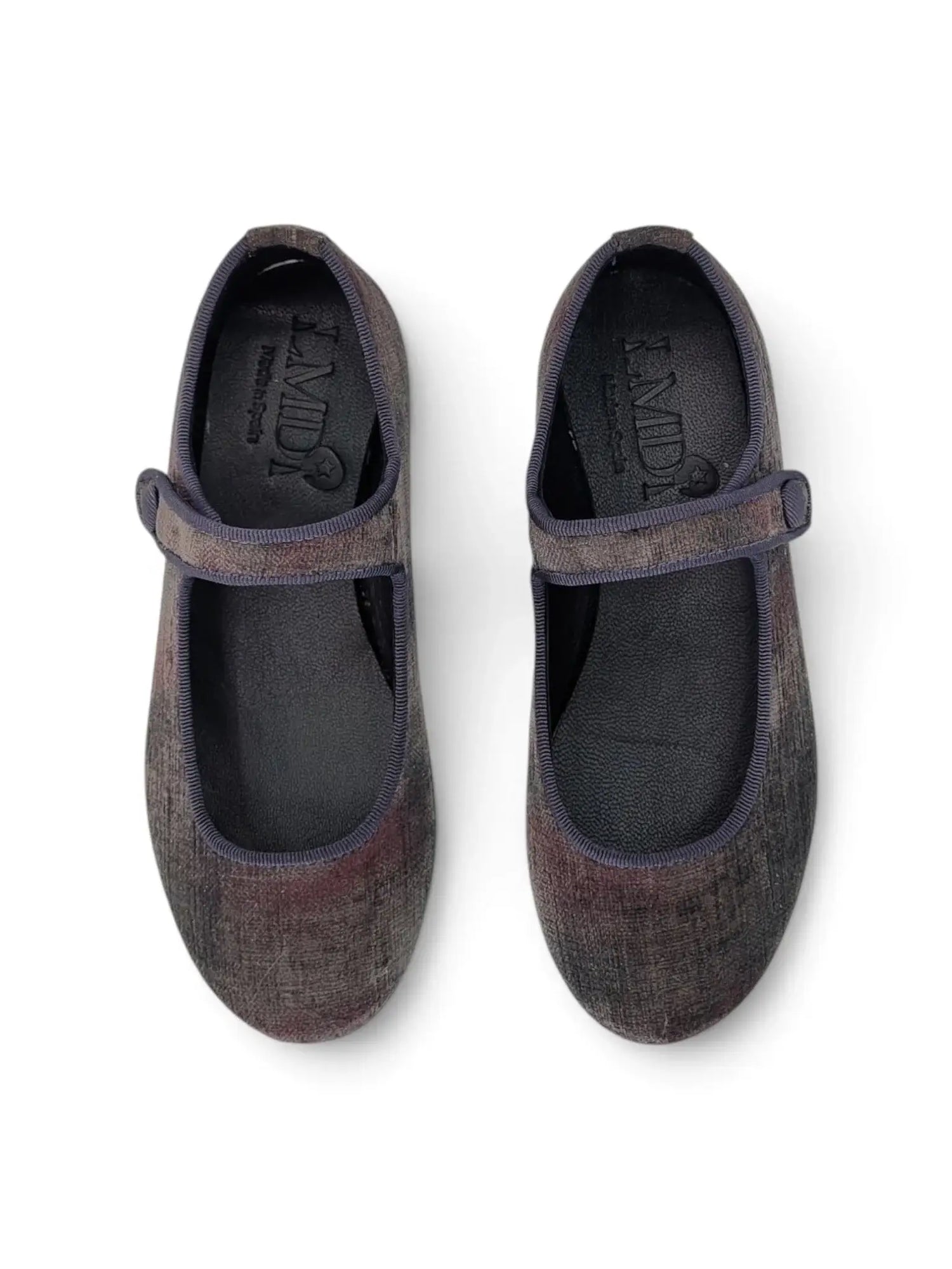 Lmdi iria smokey grey velvet mary jane | kids shoes fast shipping