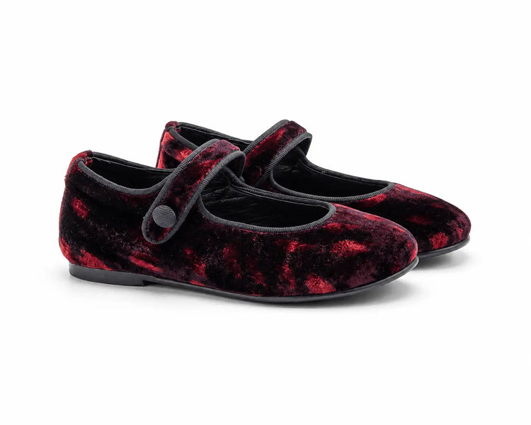 Lmdi iria raspberry red velvet mary jane | kids shoes fast shipping