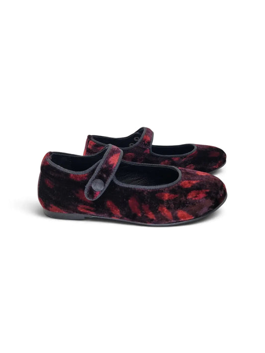 Lmdi iria raspberry red velvet mary jane | kids shoes fast shipping