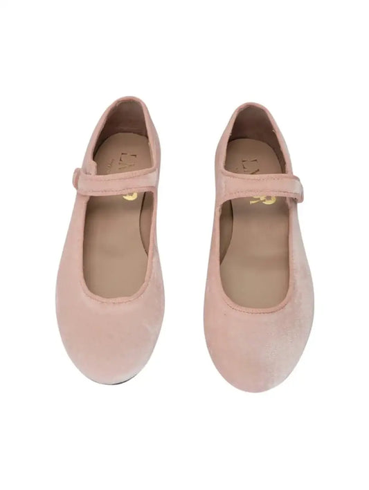 Lmdi iria soft pink velvet mary jane | kids shoes fast shipping