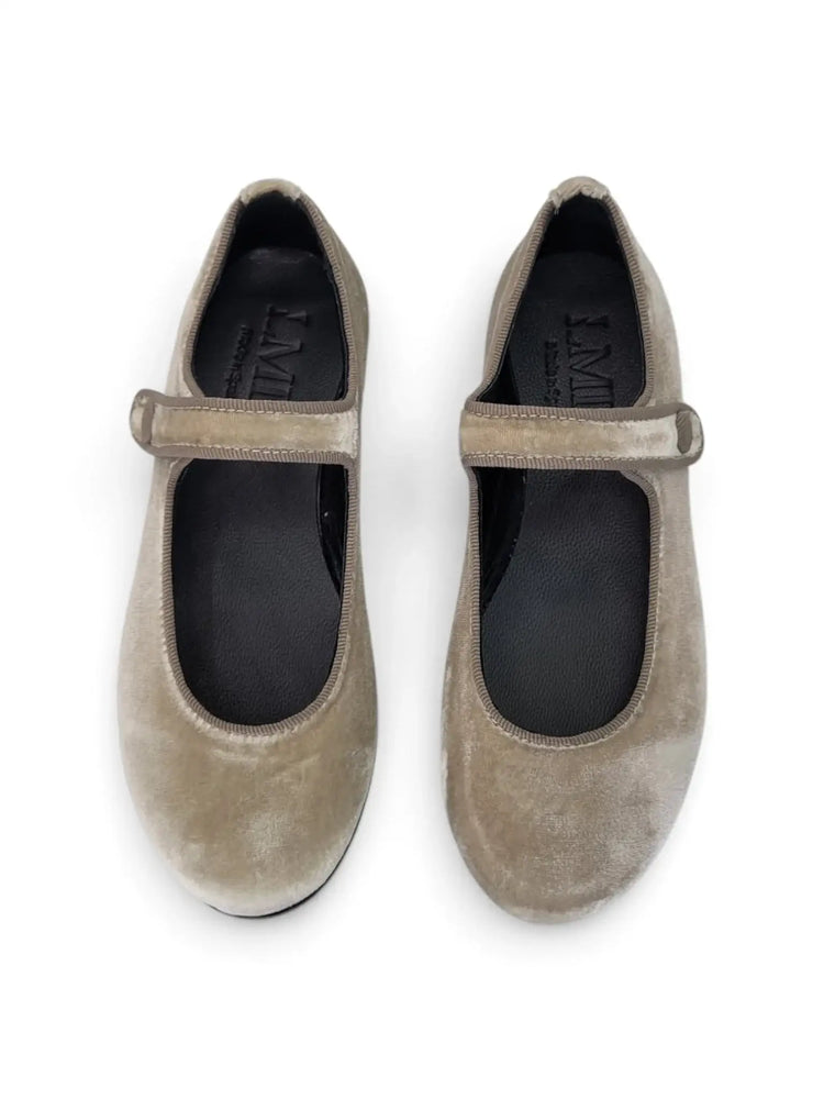 Lmdi iria taupe velvet mary jane | kids shoes fast shipping