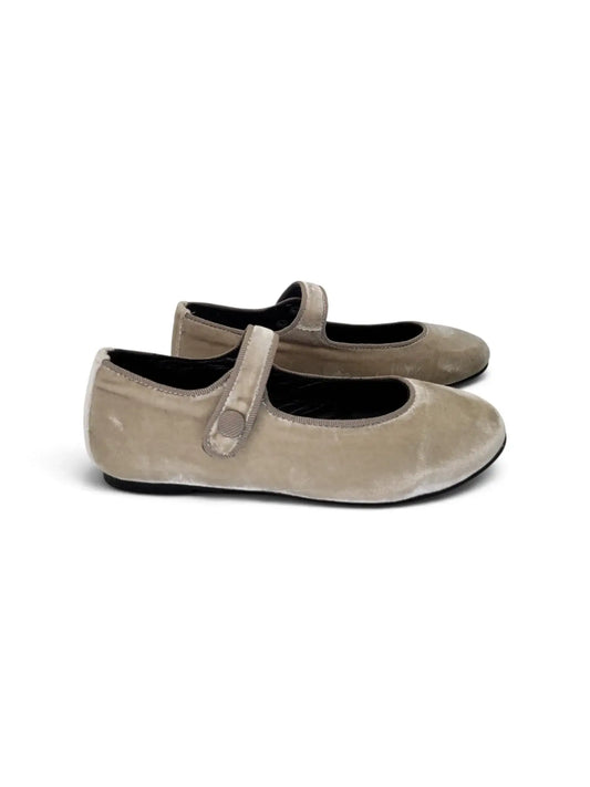 Lmdi iria taupe velvet mary jane | kids shoes fast shipping
