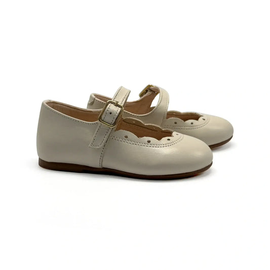 Lmdi ivory mary jane leather shoes fast shipping