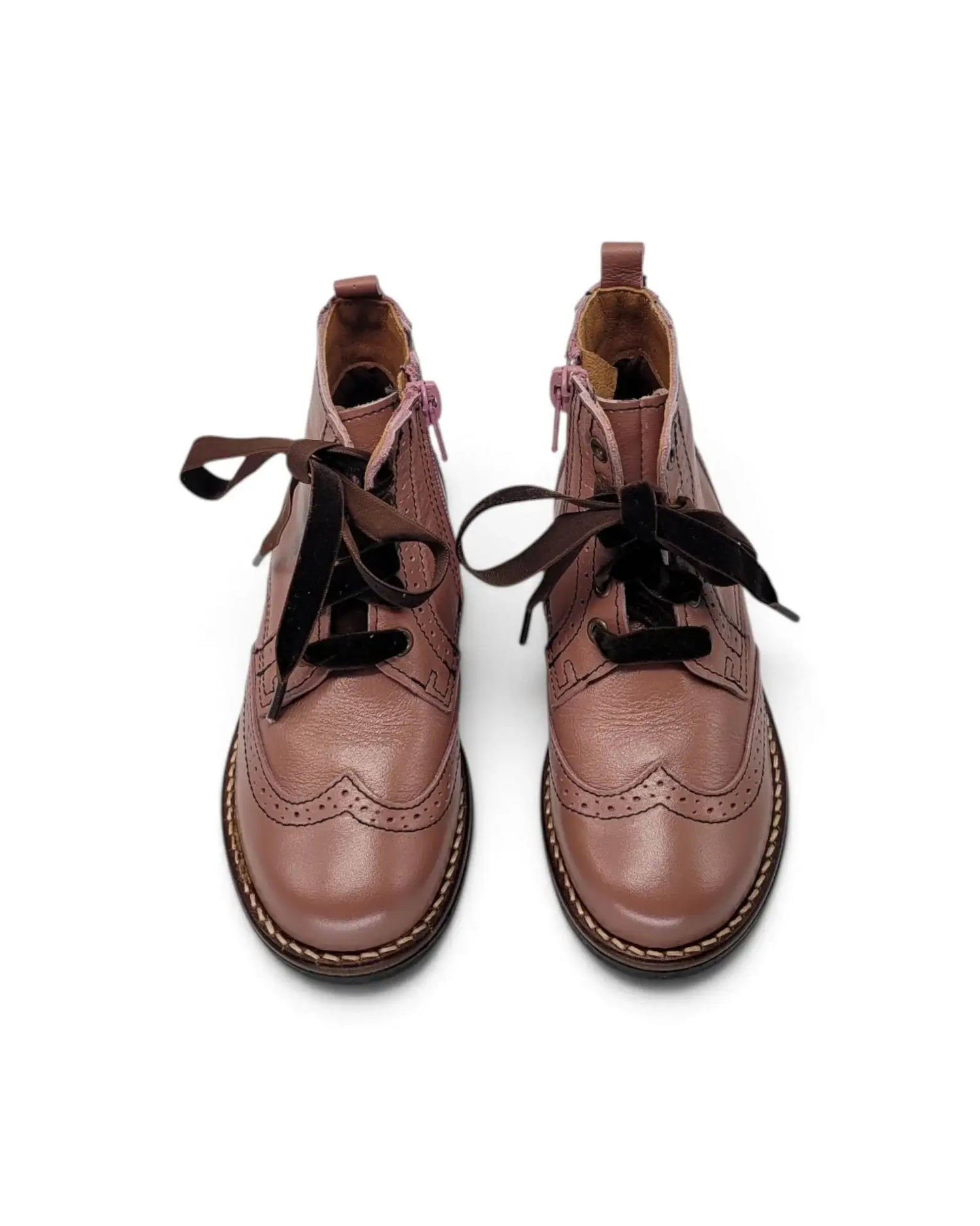 Lmdi meadow mauve lace-up bootie | kids 202 fast shipping