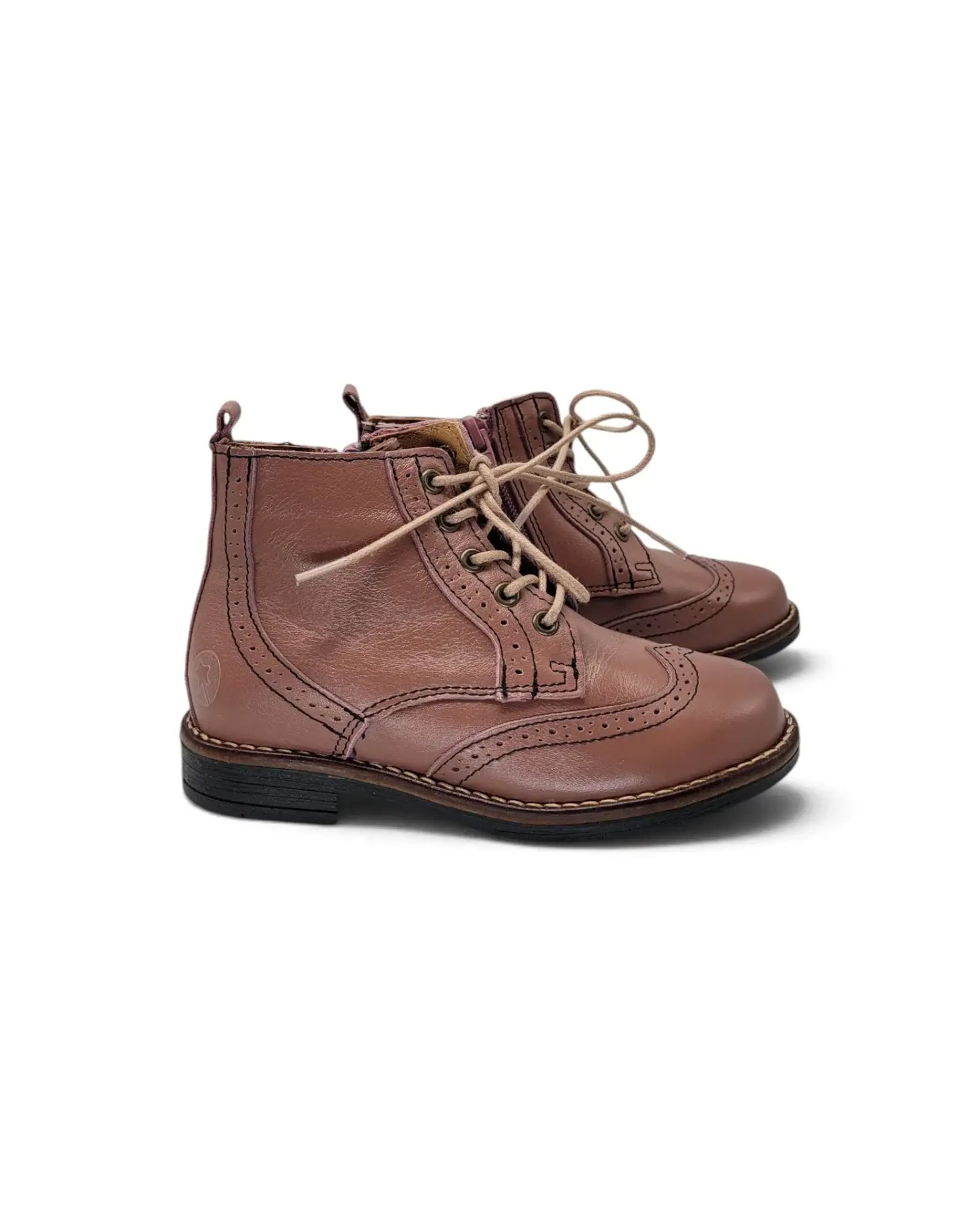 Lmdi meadow mauve lace-up bootie | kids 202 fast shipping