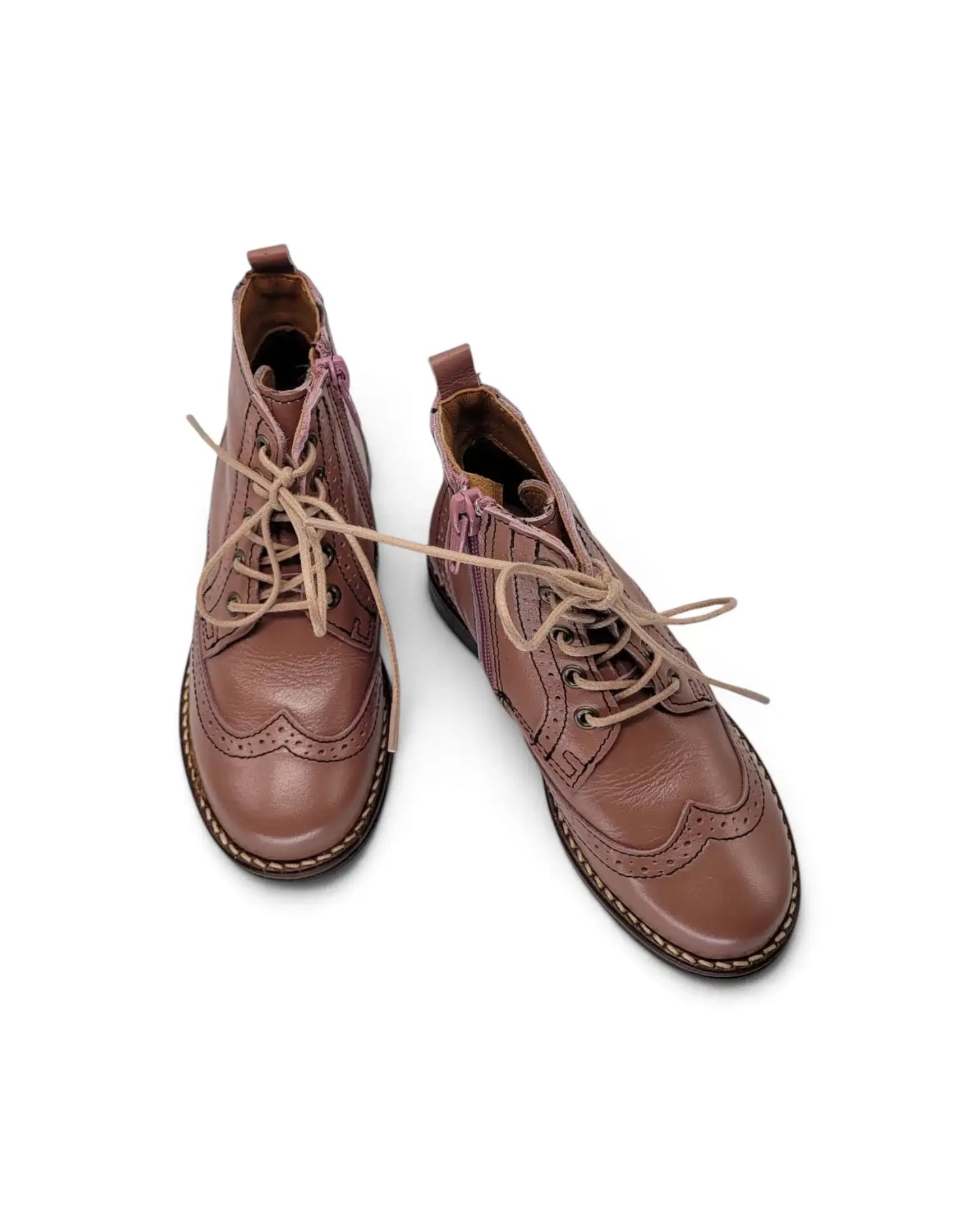 Lmdi meadow mauve lace-up bootie | kids 202 fast shipping