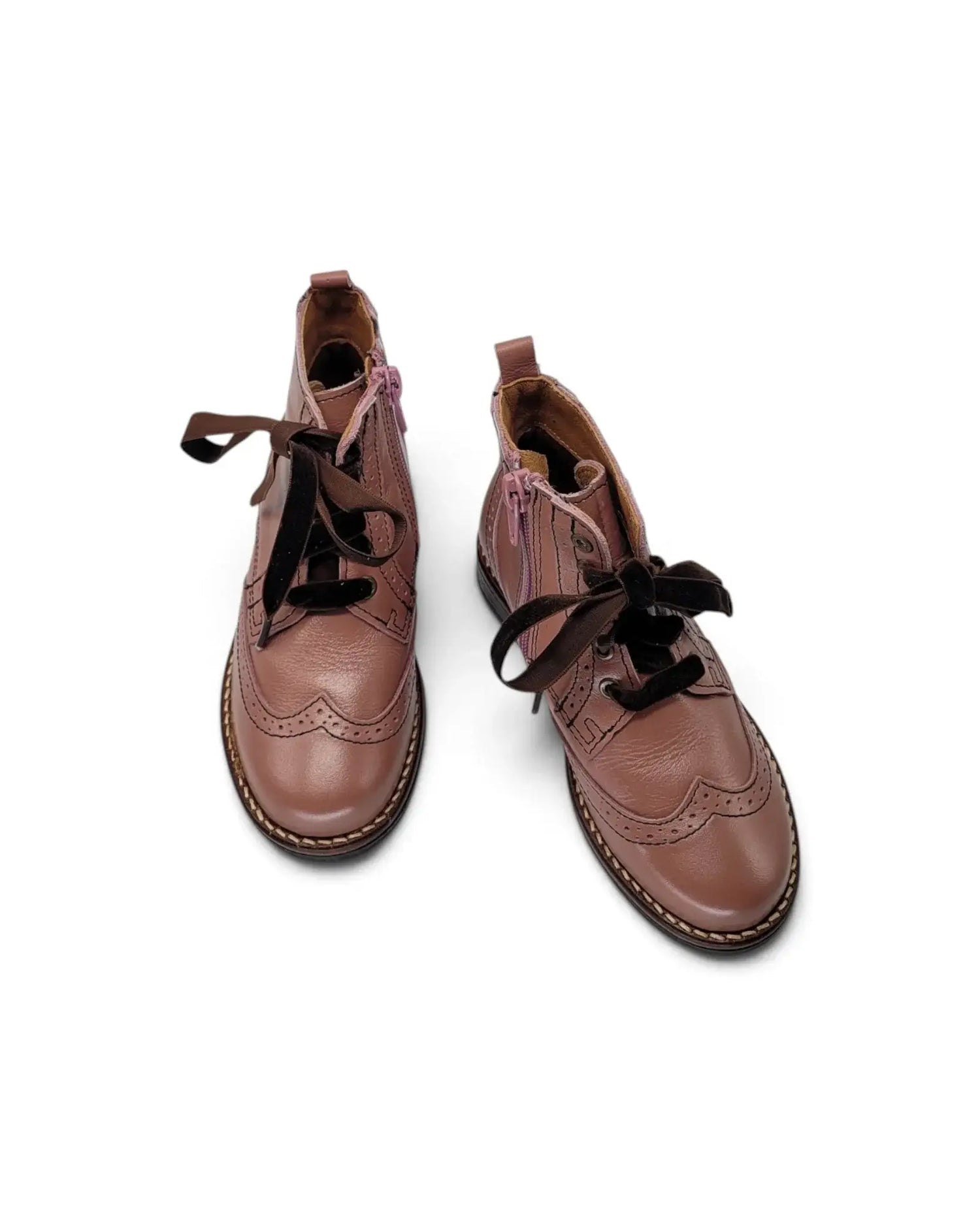 Lmdi meadow mauve lace-up bootie | kids 202 fast shipping