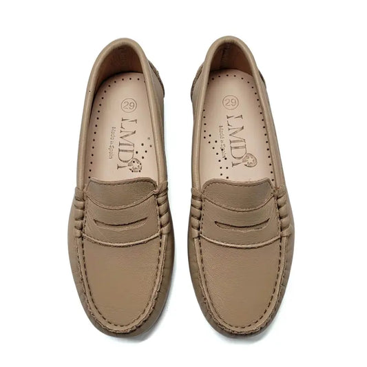 LMDI Oatmeal Leather Penny Loafer SS2410 - BOYS