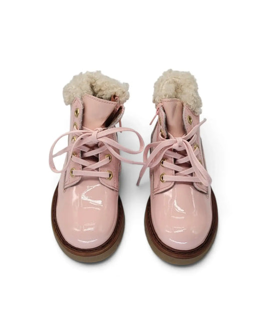 Lmdi pink dawn lace-up bootie | kids shoes fast shipping