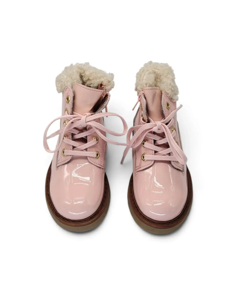 Lmdi pink dawn lace-up bootie | kids shoes fast shipping