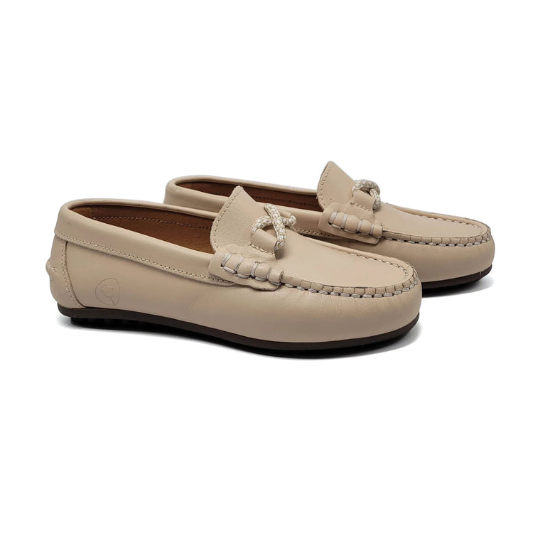 beige soft loafer