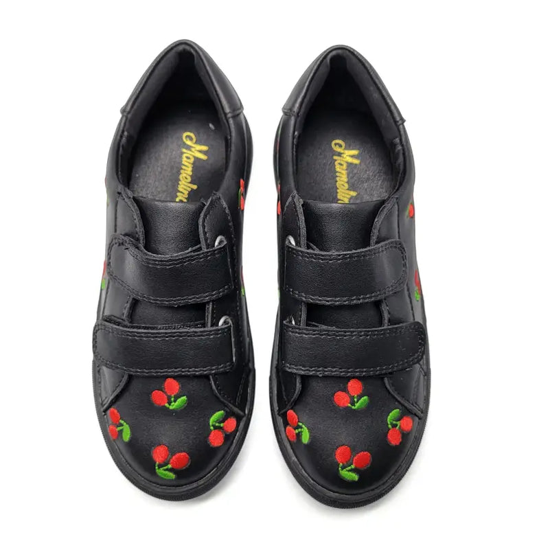 靴 GLOWNY LACEUP VELCRO SNEAKERS Wholesale Boys Casual Tethered Velcro Closure Splice Sneakers