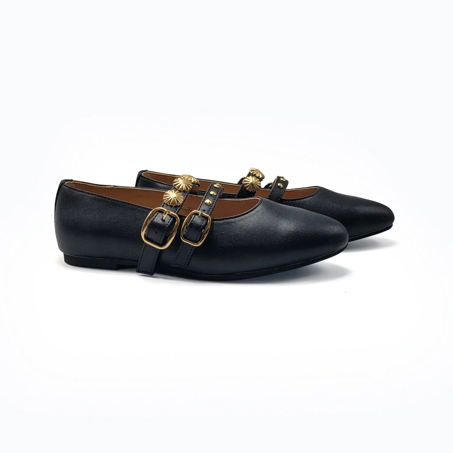 Black Strap Mary Jane Glam Gold 