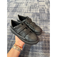 Mamelina black grey velcro sneaker 5236 22 velcro sneaker