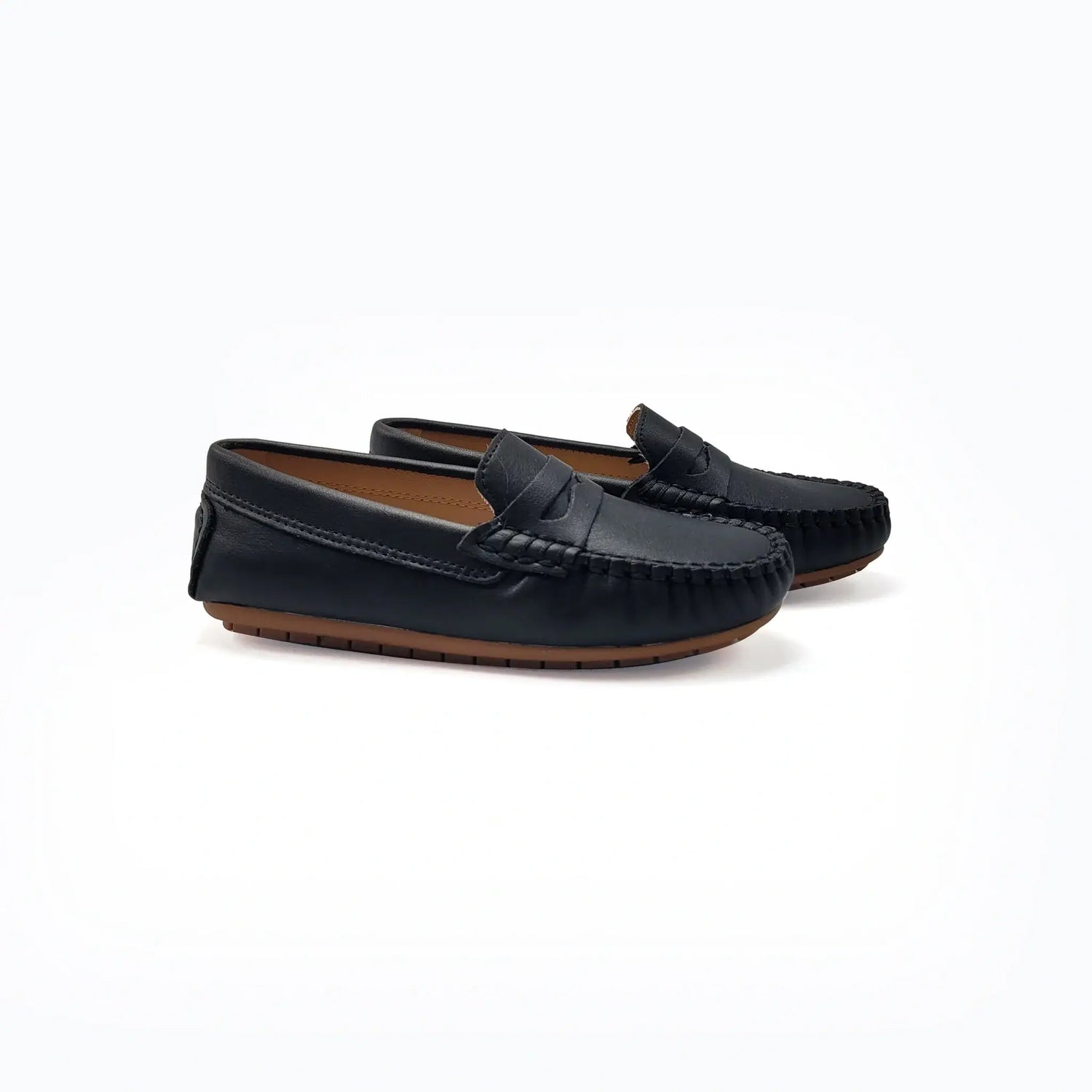Penny Loafer Black Leather Boys 