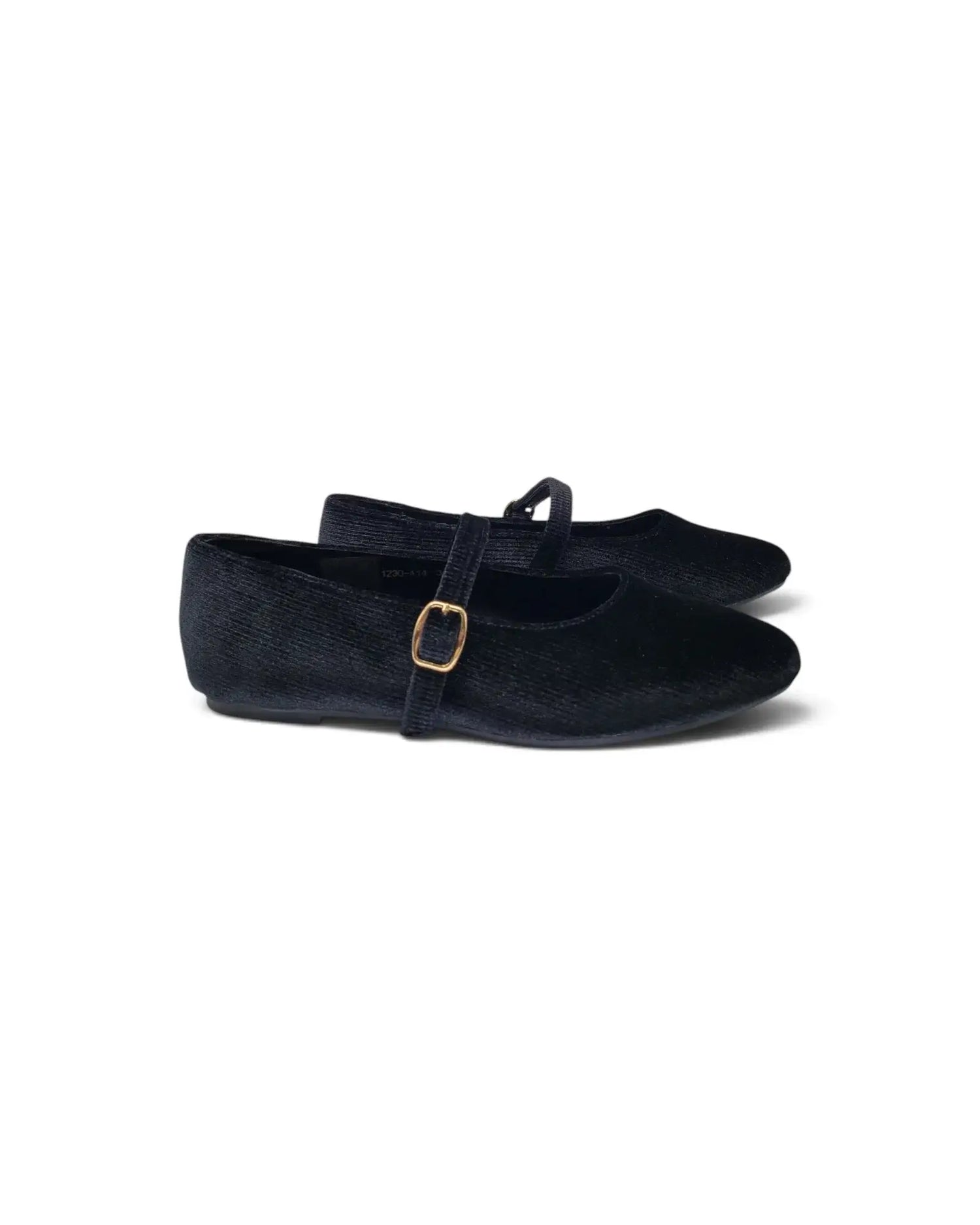 Mamelina black ribbed velvet mary jane 123014 fast shipping