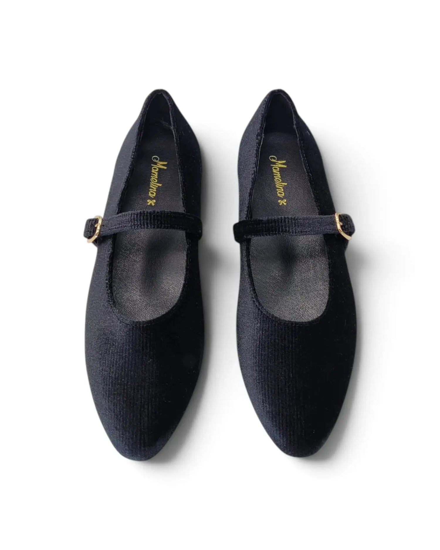 Mamelina black ribbed velvet mary jane 123014 fast shipping