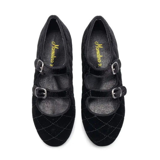 Mamelina Black Velvet Mary Jane  0918