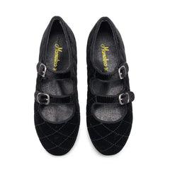 Mamelina Black Velvet Mary Jane  0918