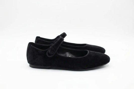 Mamelina black velvet mary jane | kids shoes fast shipping
