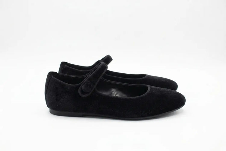 Mamelina black velvet mary jane | kids shoes fast shipping