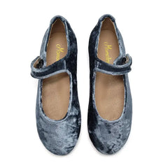 Mamelina Blue Velvet Mary Jane 106690
