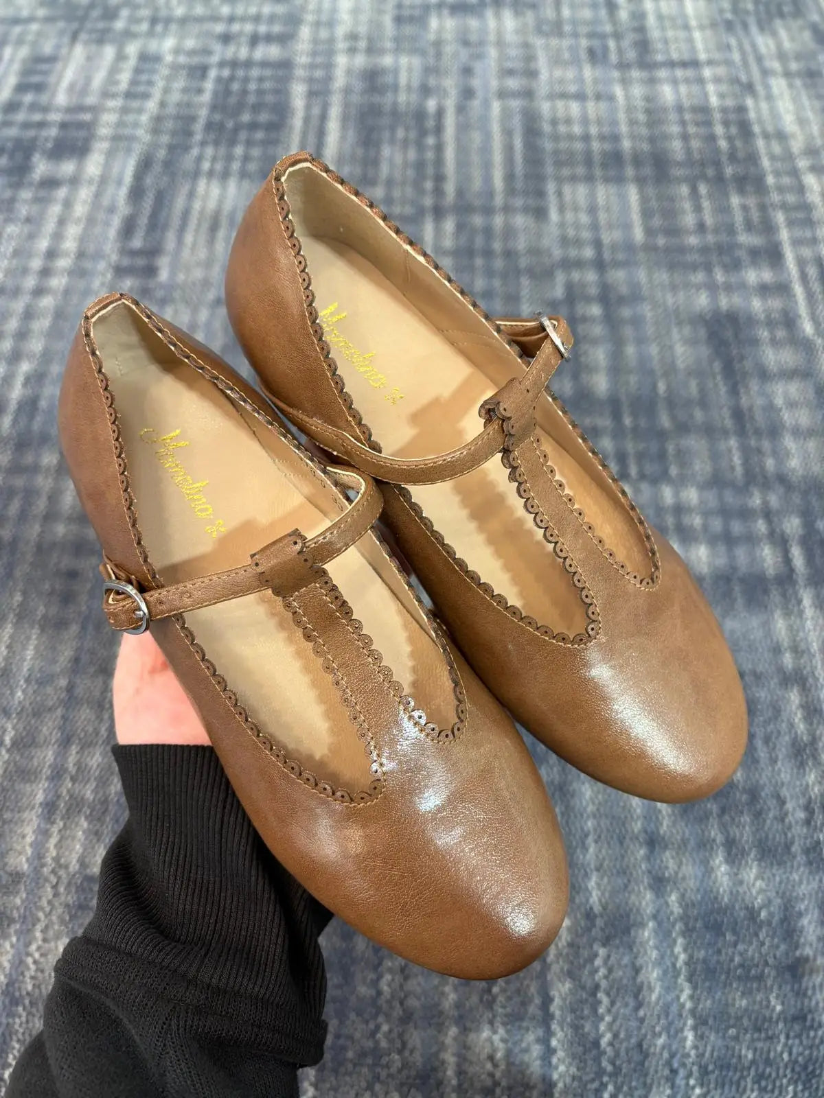 girls dress shoe brown fast shipping 