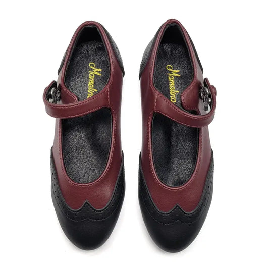 Mamelina Wine Leather Mary Jane 0918