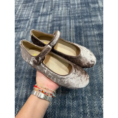 Mamelina chestnut brown velvet mary jane a011 mary jane