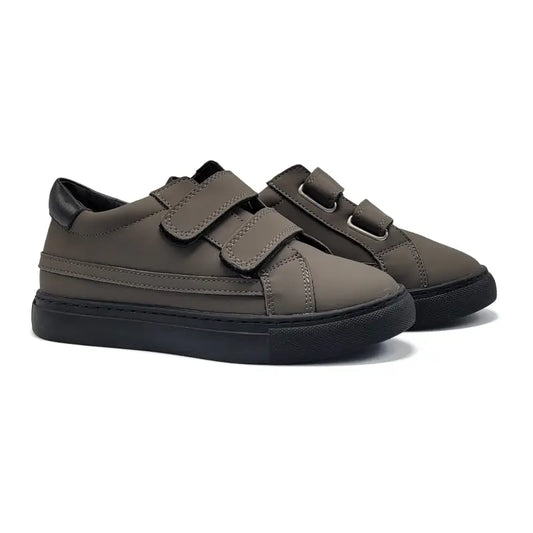 Mamelina Dark Grey Velcro Sneaker 5236