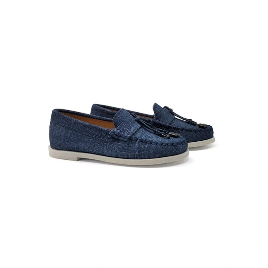 Mamelina denim suede loafer shoes fast shipping