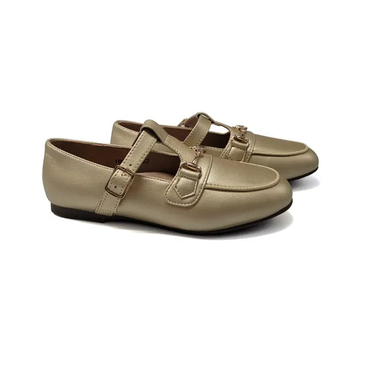 Mamelina gold chain t-strap mary jane 186839 - t-stap