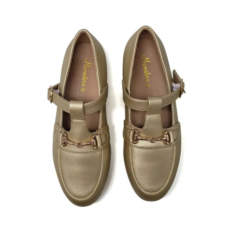 Mamelina gold chain t-strap mary jane 186839 - t-stap